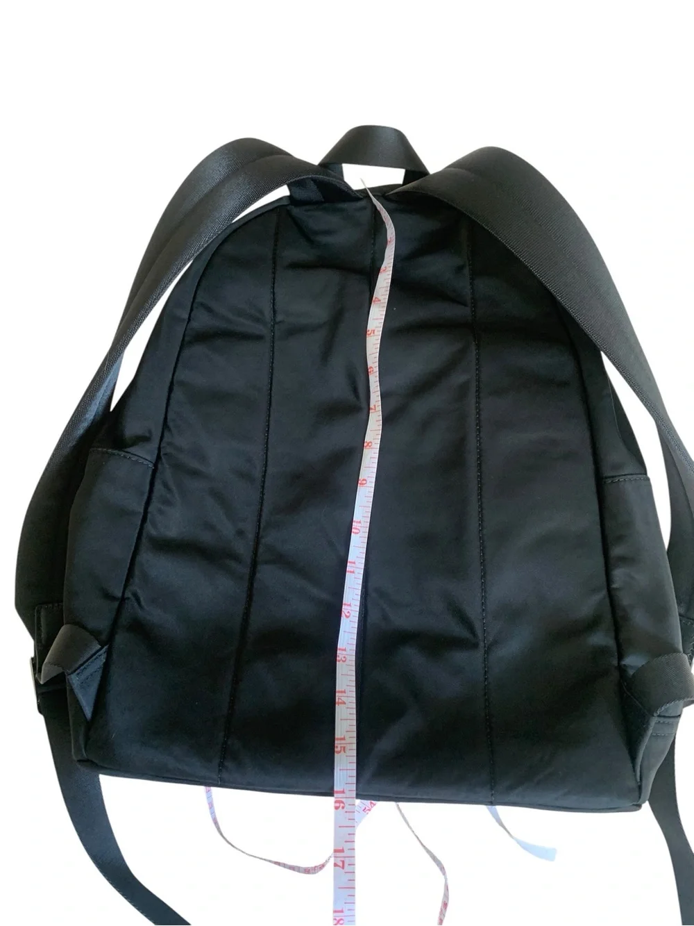 Michael Kors Black Nylon Leather Trim Backpack